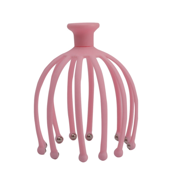 12 Claw Head Massager Octopus Rotating Ball Relaxing Massager – Durable Build, Easy to Use Pink