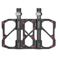 1 Pair PROMEND Bicycle Road Bike Mountain Bike 3 Palin Carbon Fiber Bearing Pedal, PD-M86C, PD-R87C PD-M86C Black