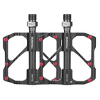 1 Pair PROMEND Bicycle Road Bike Mountain Bike 3 Palin Carbon Fiber Bearing Pedal, PD-M86C, PD-R87C PD-M86C Black