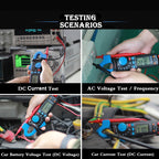 BSIDE ACM91 Digital Clamp Meter AC/DC Current 1mA True RMS Auto Range Capacitor Tester Multimeter, ACM91 Blue, ACM91 Black, ACM91 Grey