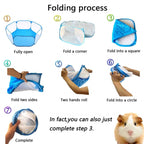 Portable Small Animal Game Fence Folding Outdoor Interior Pet Tent, Blue Opp Bag, Black Opp Bag, Pink Opp Bag