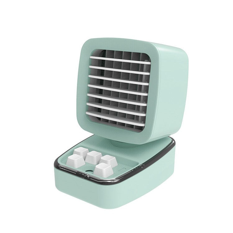 A5 Mini Humidifying Refrigeration Air Conditioning Fan USB Home Desktop Water Cooling Fan, Vintage Green, Mint Green, Ivory Camel, Girl Pink – Durable Build, Easy to Use Mint Green
