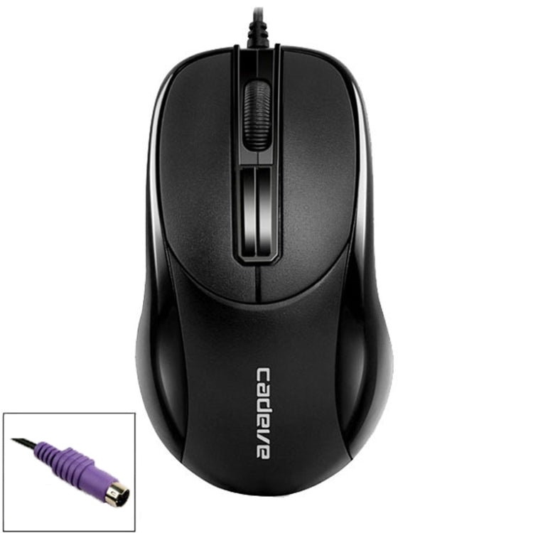 2 PCS Cadeva 006 3 Keys Wired Mouse Household Computer Mouse, USB Interface, PS/2 Interface – Durable Build, Easy to Use PS 2 Interface
