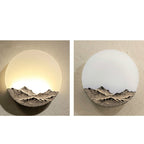 Chinese Style Wall Lamp LED Bedroom Bedside Lamp Living Room Decoration Lamps, Mud Color Small, Mud Color Medium, Ancient Silver Small, Ancient Silver Medium, Ancient Silver Large