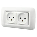 PC Panel Duplex Israel Three-Hole Wall Power Socket Default Title