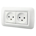 PC Panel Duplex Israel Three-Hole Wall Power Socket Default Title