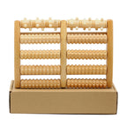 Wooden Roller Massager Small Nails Five-Row Foot Massager