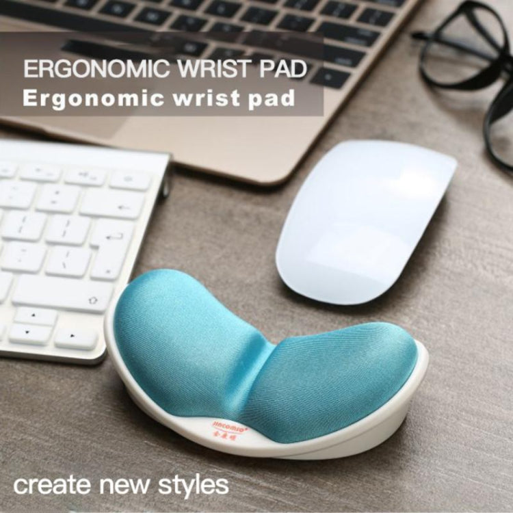 Jincomso V1C Slow Rebound Wristband Mouse Pad Ergonomic Memory Foam Mechanical Keyboard Hand Rest, Black, Blue, Gray – Durable Build, Easy to Use