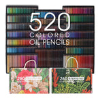 BRUTFUNER 520 Colors Color Lead Set Art Painting Oily Hand-Painted Color Lead, 520 Colors Hand-Painted