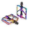 1 Pair PROMEND Three Peilin Bearing Aluminum Alloy CNC Bicycle Colorful Pedal, PD-M86CY, PD-R87CY PD-M86CY