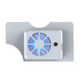 DOBE Host Base Cooling Fan With Blue Light For Switch OLED, White, Black White