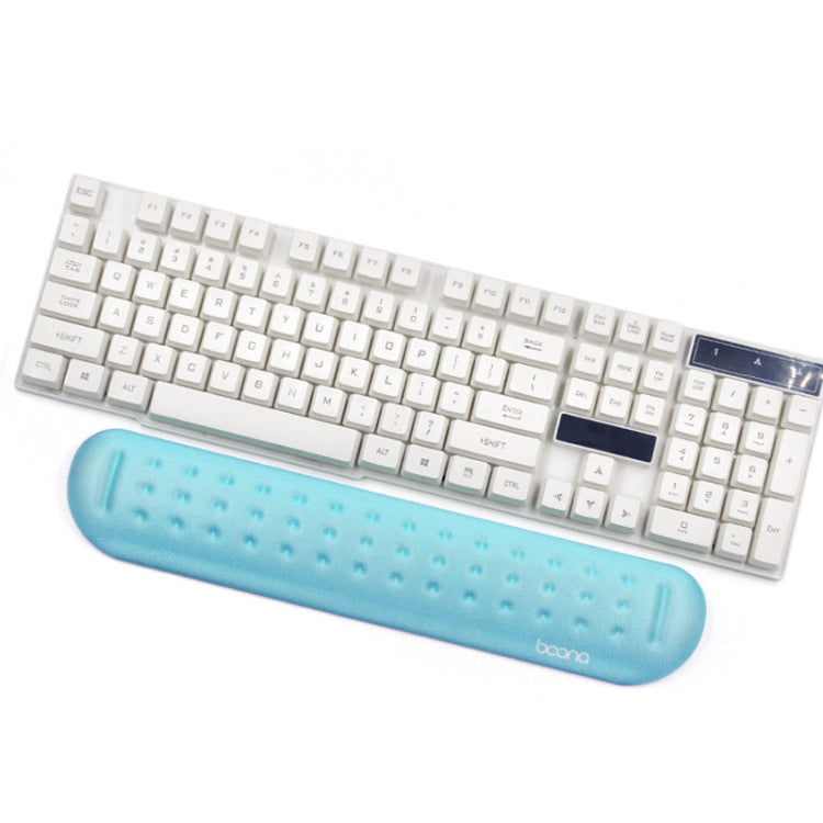 Baona Silicone Memory Cotton Wrist Pad Massage Hole Keyboard Mouse Pad, Style:, Mouse Pad (Blue), Mouse Pad (Gray), Mouse Pad (Black), Mouse Pad (Pink), Medium Keyboard Rest (Blue), Medium Keyboard Rest (Gray), Medium Keyboard Rest (Black)... – Non-slip