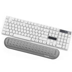Baona Silicone Memory Cotton Wrist Pad Massage Hole Keyboard Mouse Pad, Style:, Mouse Pad (Blue), Mouse Pad (Gray), Mouse Pad (Black), Mouse Pad (Pink), Medium Keyboard Rest (Blue), Medium Keyboard Rest (Gray), Medium Keyboard Rest (Black)... – Non-slip
