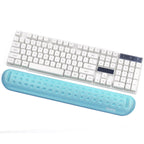 Baona Silicone Memory Cotton Wrist Pad Massage Hole Keyboard Mouse Pad, Style:, Mouse Pad (Blue), Mouse Pad (Gray), Mouse Pad (Black), Mouse Pad (Pink), Medium Keyboard Rest (Blue), Medium Keyboard Rest (Gray), Medium Keyboard Rest (Black)... – Non-slip