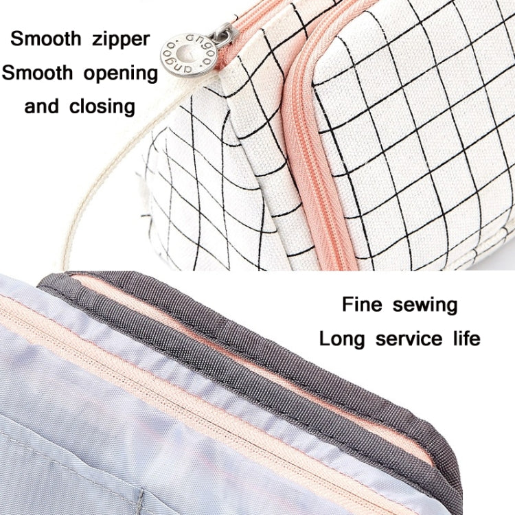 Large Capacity Canvas Pencil Case & Stationery Bag