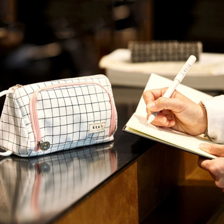 Large Capacity Canvas Pencil Case & Stationery Bag