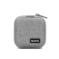 2 PCS Baona BN-F001 Headset Oxford EVA Storage Box Data Cable Charger Organizing Box, Gray, Black Gray