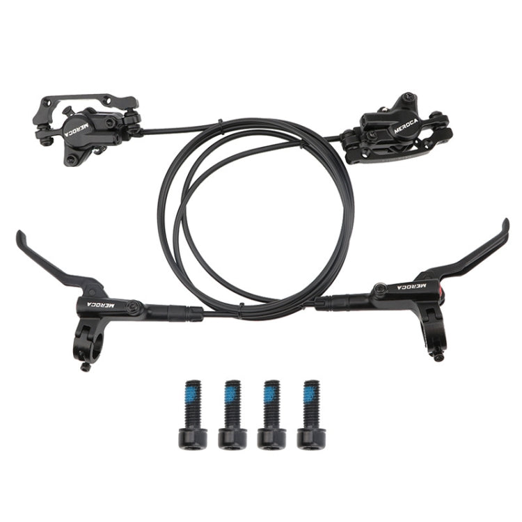 Meroca M800 Bicycle Brake Mountain Bike Universal Bilateral Brake Oil Pressure Disc Brake, Style:, 1 Pair Oil Brakes, 1 Pair Oil Brakes + 1 Pair Disc Brakes, Right Front 800mm, Left Back 1400mm, Right Front 800mm + Disc Brake                           ... 1 Pair Oil Brakes