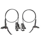 Meroca M800 Bicycle Brake Mountain Bike Universal Bilateral Brake Oil Pressure Disc Brake, Style:, 1 Pair Oil Brakes, 1 Pair Oil Brakes + 1 Pair Disc Brakes, Right Front 800mm, Left Back 1400mm, Right Front 800mm + Disc Brake                           ...