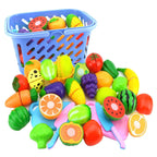 Pretend Play Plastic Food Toy Cutting Fruit Vegetable for Children, Random Color and Style, 23 PCS / Set, 18 PCS / Set, 15 PCS / Set, 12 PCS / Set, 8 PCS / Set 23 PCS Set