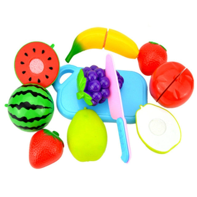 Pretend Play Plastic Food Toy Cutting Fruit Vegetable for Children, Random Color and Style, 23 PCS / Set, 18 PCS / Set, 15 PCS / Set, 12 PCS / Set, 8 PCS / Set – Durable Build, Easy to Use 8 PCS Set