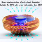 COOL STORM L32 Computer CPU Cooling Fan For AMD/Intel, Blue, Without Light – Durable Build, Easy to Use