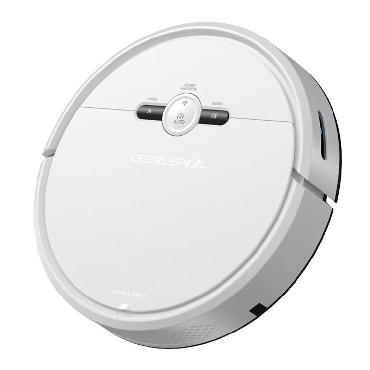 GEERLEPOL Smart Home Automatic Refilling Sweeping Robot, High Configuration Support Mobile Phone APP, White, Black White White