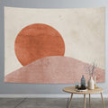 Thick Farbic Tapestry Exaggerated Abstract Style Home Decoration Hanging Background Covering Cloth, 150x100cm, 200x150cm 150x100cm Sun Moon 01