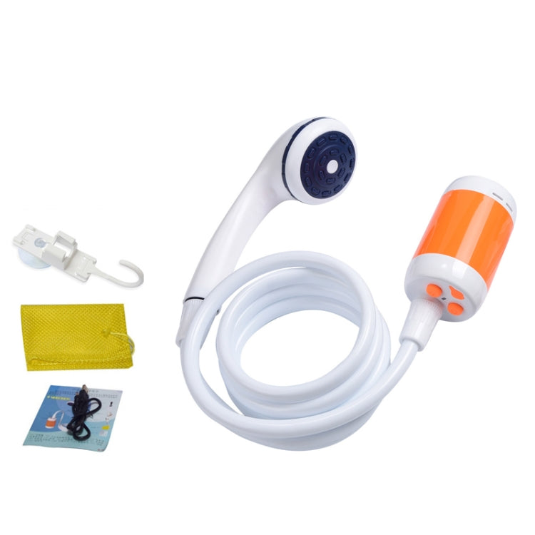 LLT-ES01 Electric Pet Shower Outdoor Camping Bath Device, Style:, Standard (Orange White), Standard (Sky Blue), Standard (Pink), High Match (Orange White), High Match (Sky Blue), High Match (Pink) Standard (Orange White)