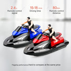 809 2.4G Remote Control Motor Speed Boat High Speed Electric Yacht Model Children Water Toys, Specification, Single Battery (Red), Single Battery (Blue)