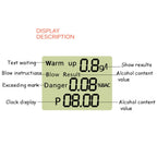 HT-611 Alcohol Tester High Resolution Audio Breathing Alcohol Tester, HT-611 – Durable Build, Easy to Use