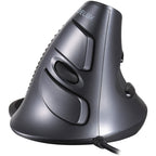 DELUX M618 6-Keys Vertical Handheld Mouse Ergonomic Wired Mouse, Cable Length: 1.5m, Wired – Non-slip Wired