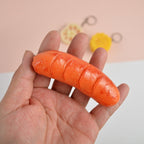PVC Simulation Vegetable Model Pendant Creative Play House Small Toys, 3 PCS Keychain Hot Dog, 3 PCS Keychain Corn, 3 PCS Keychain Broccoli, 10 PCS Keychain Fungus, 5 PCS Keychain Lotus Root, 5 PCS Keychain Kelp, 5 PCS Keychain Ham Sausage – Durable...