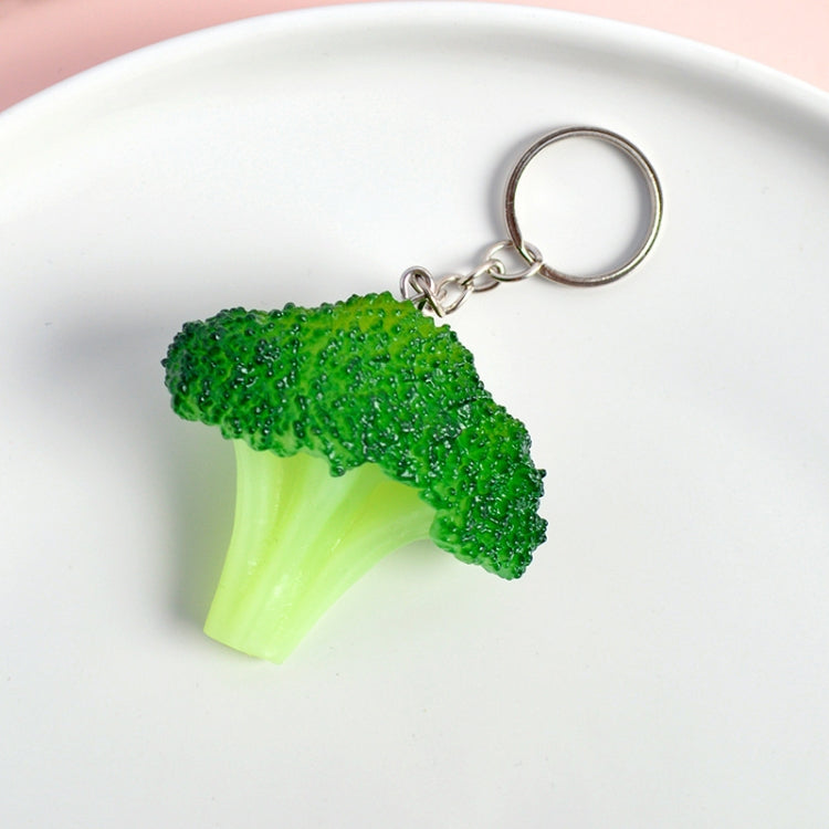 PVC Simulation Vegetable Model Pendant Creative Play House Small Toys, 3 PCS Keychain Hot Dog, 3 PCS Keychain Corn, 3 PCS Keychain Broccoli, 10 PCS Keychain Fungus, 5 PCS Keychain Lotus Root, 5 PCS Keychain Kelp, 5 PCS Keychain Ham Sausage – Durable... 3 PCS Keychain Broccoli