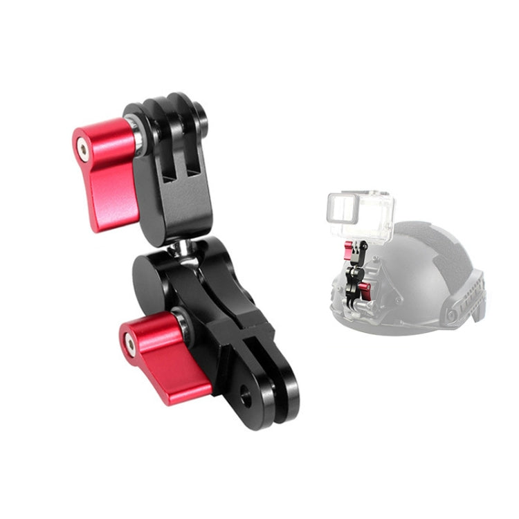 Aluminium Alloy 360 Degree Rotating Mount Adapter Adjustable Arm Connector for GoPro HERO9 Black / HERO8 Black /7 /6 /5 /5 Session /4 Session /4 /3+ /3 /2 /1, DJI Osmo Action, Xiaoyi and Other Action Cameras, Red, Blue, Black Red