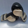 Boxing Sanda Gloves Free Fighting Half Finger Boxing Gloves, Black Golden Black Golden