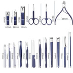 Stainless Steel Nail Clipper Set Nail Art Set Manicure Tools, 2 Sets 7 In 1, 2 Sets 10 In 1, 12 In 1, 18 In 1