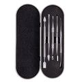 Nail Art Tool Set Smoke Cream Spoon Stainless Steel Steel Push Smoke Oil Spoon, 5 In 1 Silver, 6 In 1 Silver, 5 In 1 Color Titanium, 6 In 1 Color Titanium 5 In 1 Silver