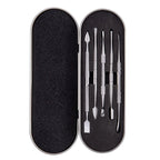 Nail Art Tool Set Smoke Cream Spoon Stainless Steel Steel Push Smoke Oil Spoon, 5 In 1 Silver, 6 In 1 Silver, 5 In 1 Color Titanium, 6 In 1 Color Titanium 5 In 1 Silver