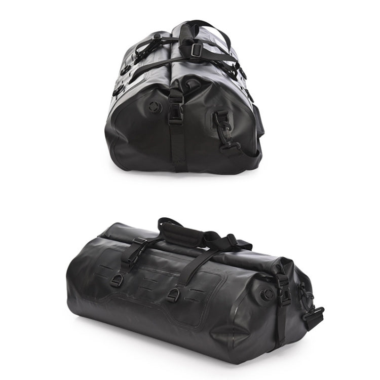 AFISHTOUR FM2031 40L Waterproof Travel Luggage Bag Large Capacity Motorcycle Rear Seat Bag, Yellow, Black – Waterproof
