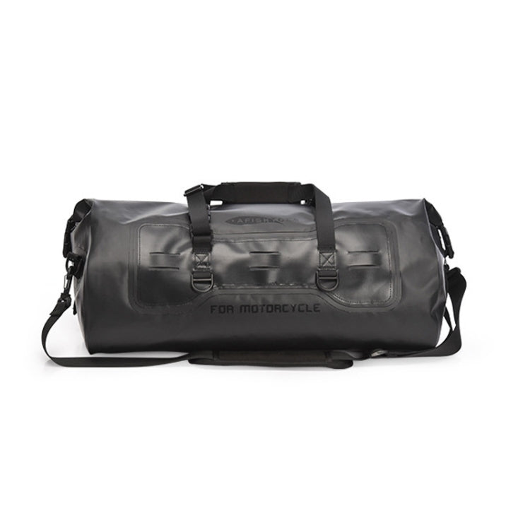 AFISHTOUR FM2031 40L Waterproof Travel Luggage Bag Large Capacity Motorcycle Rear Seat Bag, Yellow, Black – Waterproof Black