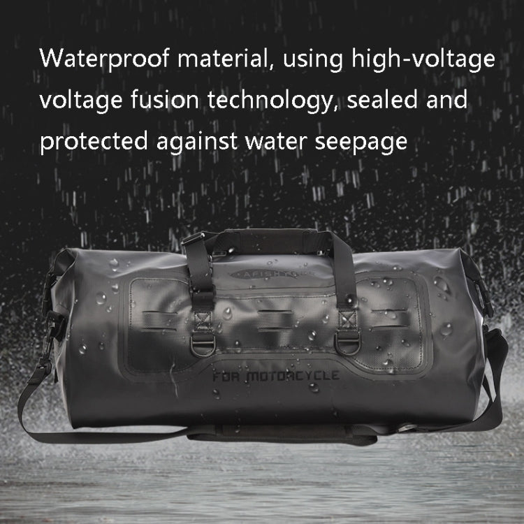 AFISHTOUR FM2031 40L Waterproof Travel Luggage Bag Large Capacity Motorcycle Rear Seat Bag, Yellow, Black – Waterproof