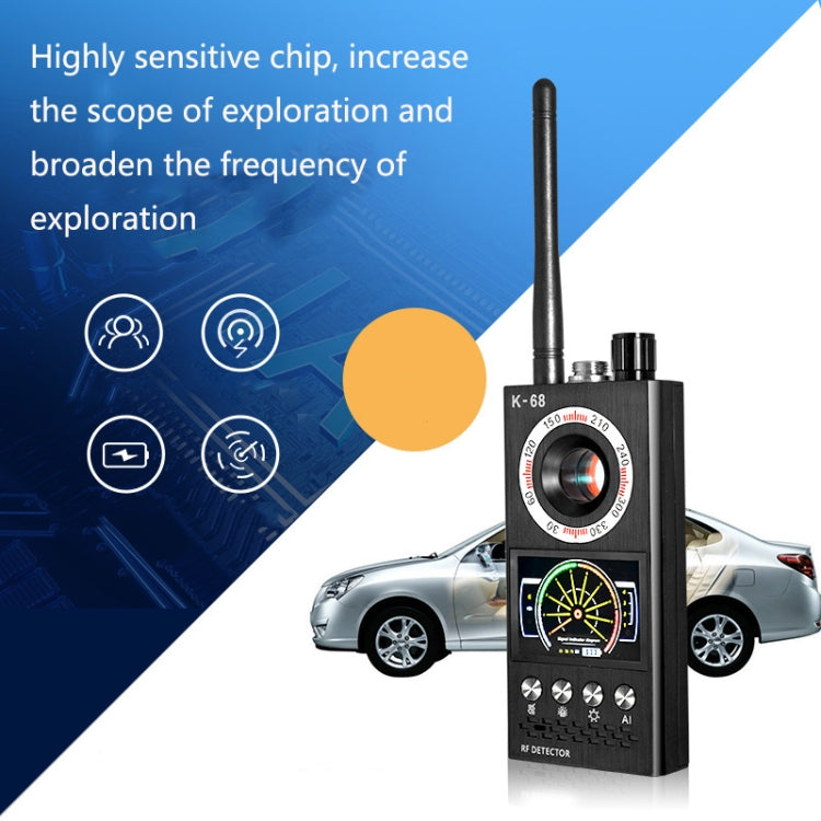 K68 Hotel Anti-Sneak Shooting Anti-Location Automatic Detection Anti-Eavesdropping And Anti-Monitoring Camera Signal Detector, K68 – Durable Build, Easy to Use