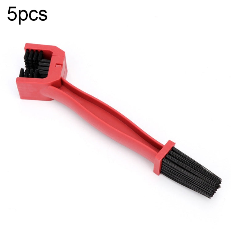 1 Set BG-7168 Bicycle And Motorcycle Cleaning Brush Three-Sided Chain Brush, Colour: Blue + Small Brush, 5 PCS Red, 5 PCS Blue, 5 PCS Black, Red + Small Brush, Blue + Small Brush 5 PCS Red
