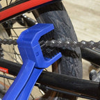 1 Set BG-7168 Bicycle And Motorcycle Cleaning Brush Three-Sided Chain Brush, Colour: Blue + Small Brush, 5 PCS Red, 5 PCS Blue, 5 PCS Black, Red + Small Brush, Blue + Small Brush