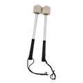 Percussion Accessories Wool Felt Stainless Steel Non-Slip Drumsticks Practice Playing Kick Drum Hammers, Drum Hammers Drum Hammers