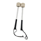 Percussion Accessories Wool Felt Stainless Steel Non-Slip Drumsticks Practice Playing Kick Drum Hammers, Drum Hammers Drum Hammers