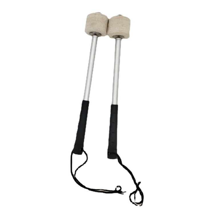 Percussion Accessories Wool Felt Stainless Steel Non-Slip Drumsticks Practice Playing Kick Drum Hammers, Drum Hammers Drum Hammers