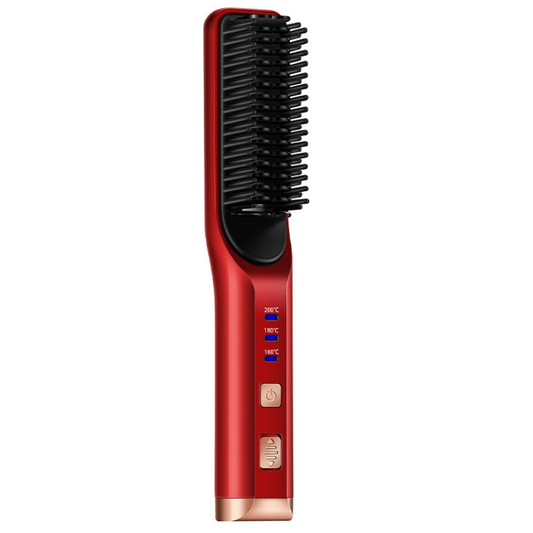 2 In 1 Curling And Straightening Dual-Use Mini Multi-Function Hair Straightener, Colour :, White, Red, Pink, Black, Blue, Purple – TPU Red