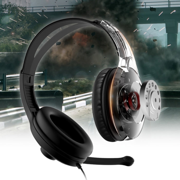 Edifier K800 Desktop Computer Gaming Headset with Microphone, Cable Length: 2m, Style:USB, K800 USB, K800 Double Hole – Leather